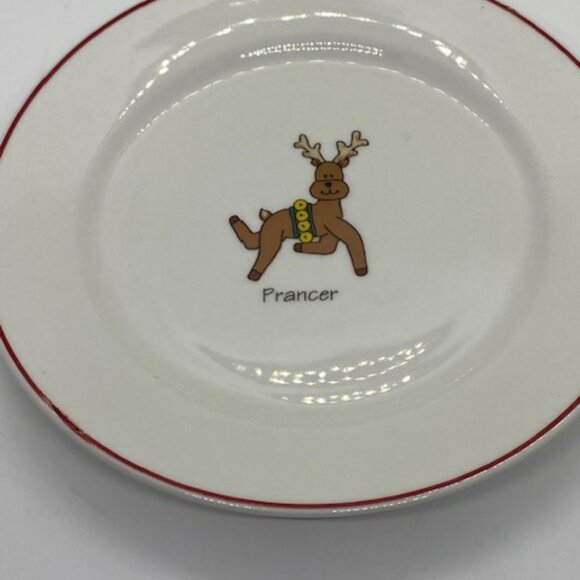 Christmas and Holiday Rainbow Mountain Set of Reindeer Plates Set of 8 - Picture 8 of 8